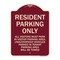 Signmission Parking Resident Parking Only Heavy-Gauge Aluminum Architectural Sign, 24" x 18", BU-1824-23358 A-DES-BU-1824-23358 - alternate 1